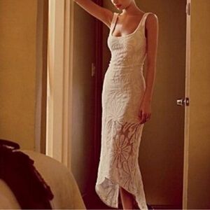 ✨ Jen’s Pirate Booty Lace Crochet Tank Maxi Dress